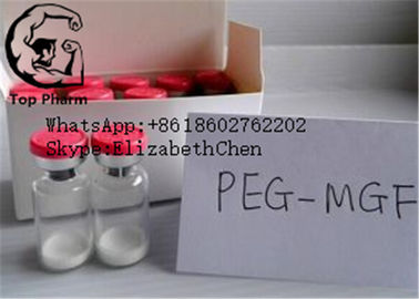 2 mg * 10 fiolek / zestaw PEG MGF peptyd hormonu wzrostu ludzkiego CAS 108174-48-7 Biały luźny liofilizowany proszek.