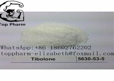 Tibolon Steroid Powder CAS 5630-53-5 Biały lub białawy krystaliczny proszek Livial 99% czystości kulturystyka